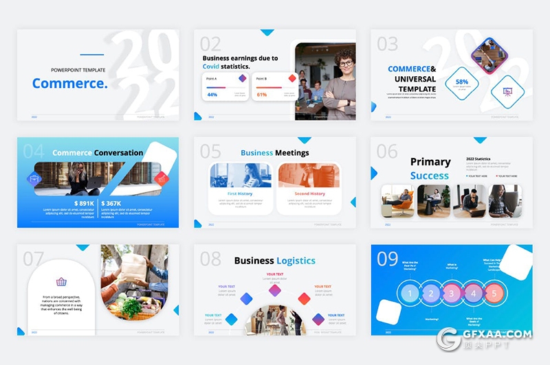 36页微立体风格2022年终工作汇报总结企业介绍新年计划国外PPT模板 - 顶尖PPT