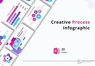 30页国外精美设计商务数据图形PPT模板 - 顶尖PPT