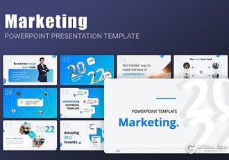 36页2022年商务企业介绍工作汇报总结通用国外微立体PPT模板 - 顶尖PPT