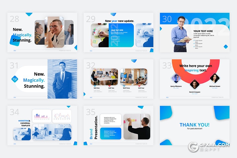 36页2022年商务企业介绍工作汇报总结通用国外微立体PPT模板 - 顶尖PPT