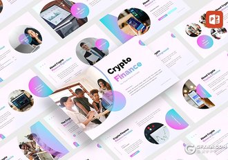 30页蓝紫渐变企业介绍项目会议市场投资国外高端PPT模板 - 顶尖PPT