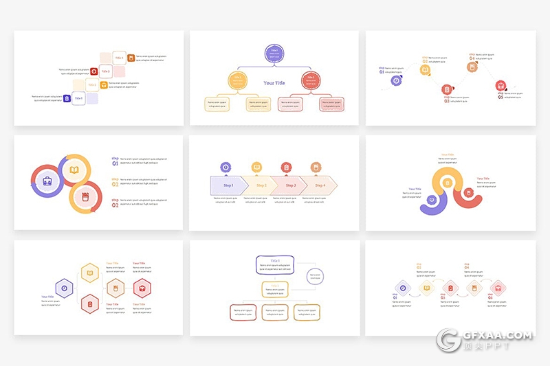 31页彩色手绘涂鸦风格PPT数据图形模板 - 顶尖PPT