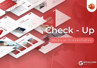 红色医疗医学研究国外高品质PPT模板 - 顶尖PPT