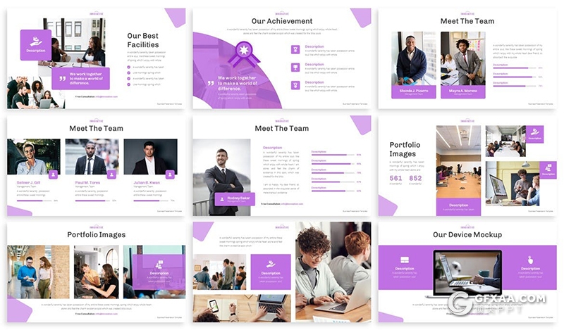 30页创新企业展示项目合作团队介绍商业PPT模板 - 顶尖PPT