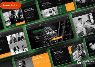 39页商业合作企业介绍年终工作汇报通用PPT模板 - 顶尖PPT