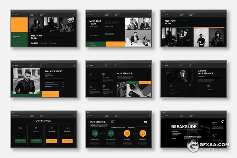 39页商业合作企业介绍年终工作汇报通用PPT模板 - 顶尖PPT