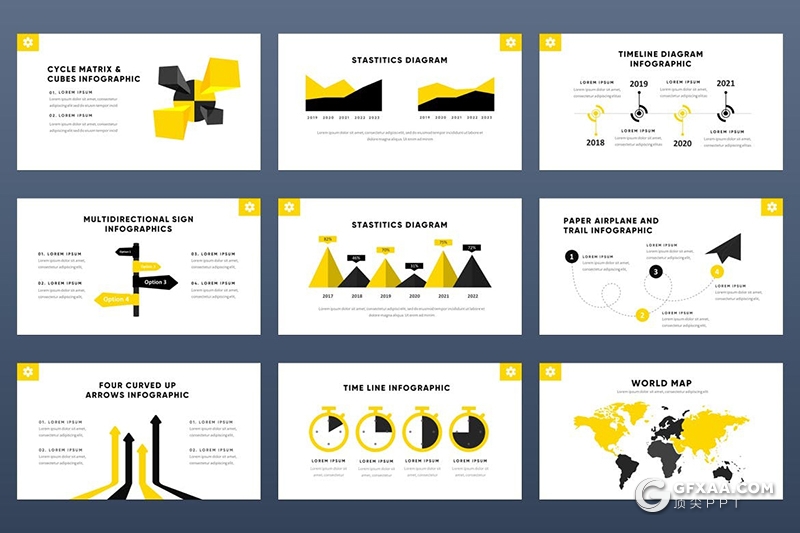 54页极简风格热带主题国外PPT模板 - 顶尖PPT