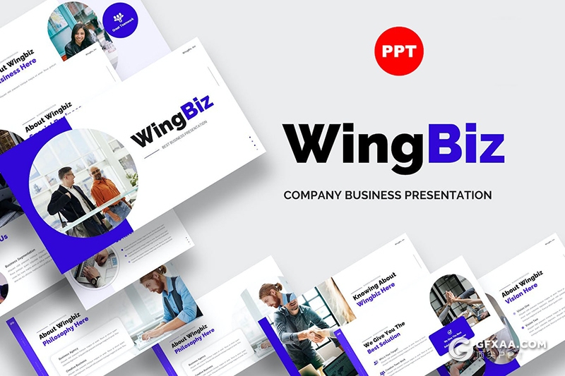 36页国外商务风格企业介绍团队合作年终总结PPT模板 - 顶尖PPT