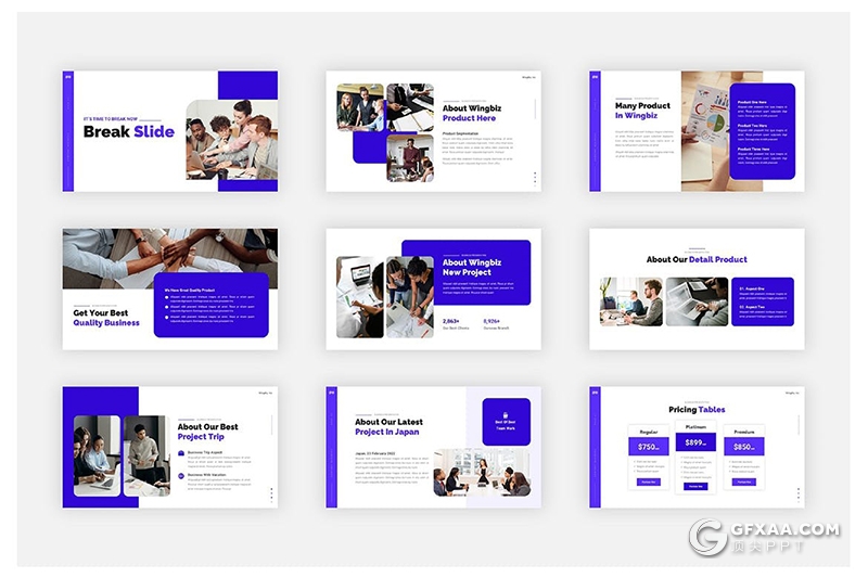 36页国外商务风格企业介绍团队合作年终总结PPT模板 - 顶尖PPT
