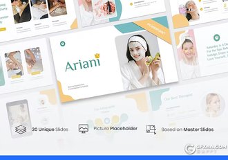 30页美容化妆SPA女性主题PPT模板 - 顶尖PPT