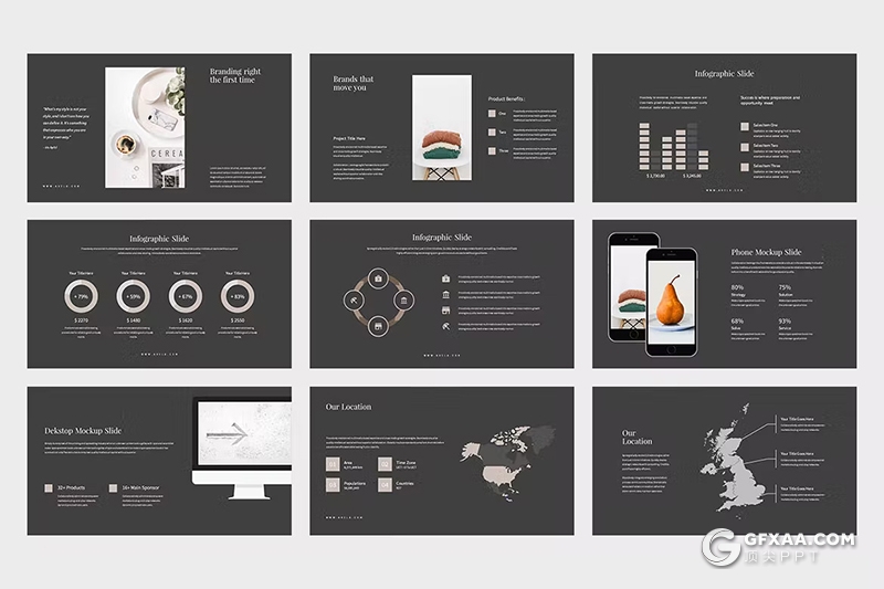 42页国外极简文艺唯美小清新风格PPT模板 - 顶尖PPT