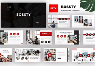 50页企业介绍项目会议年终工作计划总结汇报国外PPT模板 - 顶尖PPT