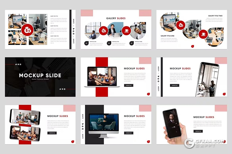 50页企业介绍项目会议年终工作计划总结汇报国外PPT模板 - 顶尖PPT