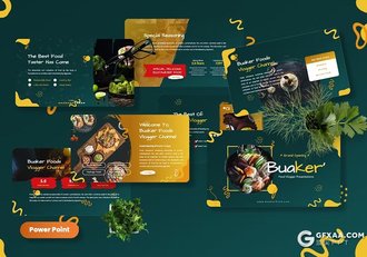 45页西式餐饮美食日料美食主题PPT模板 - 顶尖PPT