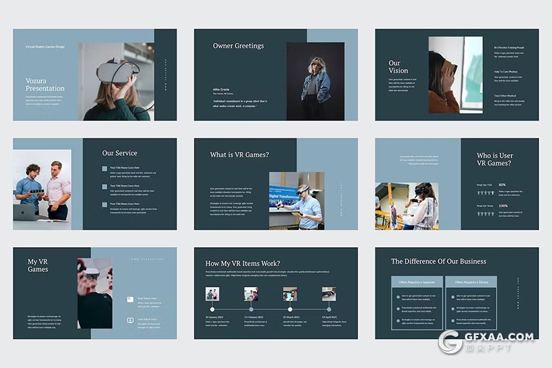 42页蓝色企业产品介绍PPT模版 - 顶尖PPT