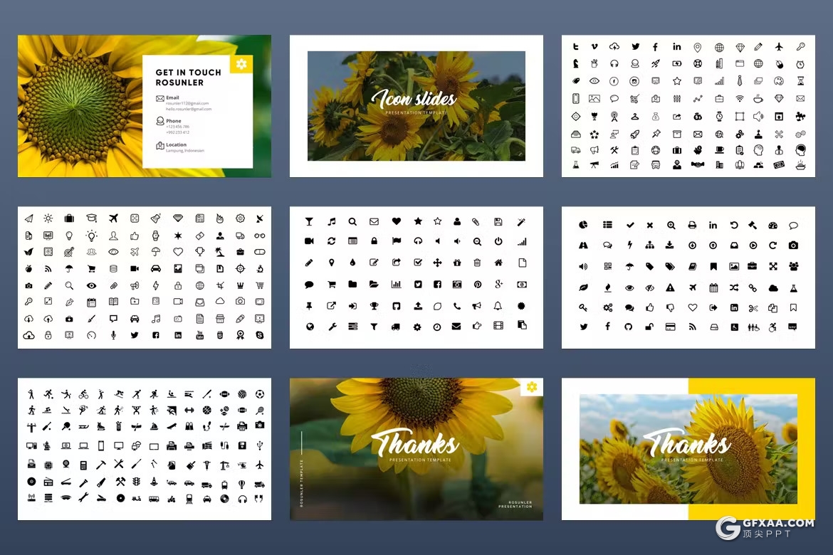 54页摄影图片展示通用PPT模板 - 顶尖PPT