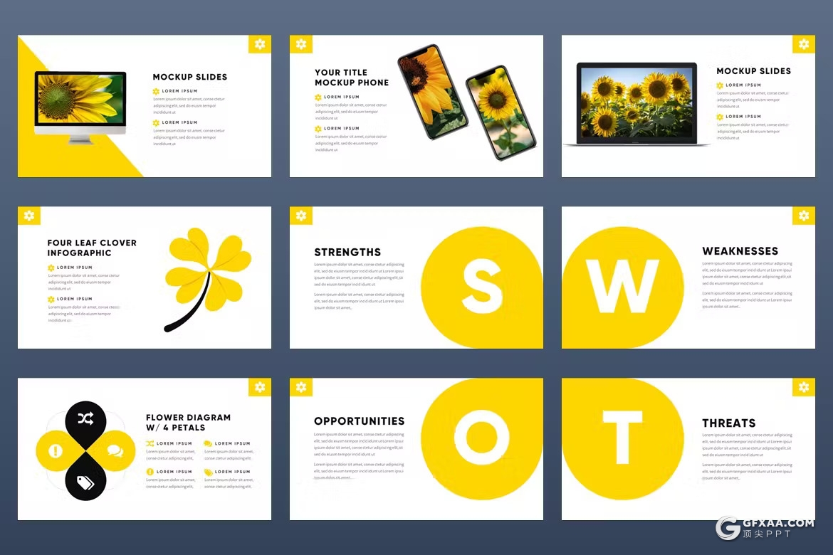 54页摄影图片展示通用PPT模板 - 顶尖PPT