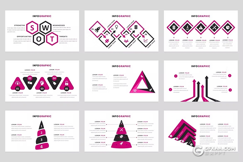 54页紫色运动品牌展示摄影通用PPT模板 - 顶尖PPT
