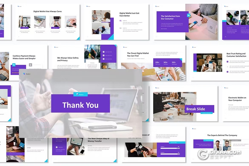 30页蓝色商业计划书年计划总结通用PPT模板 - 顶尖PPT
