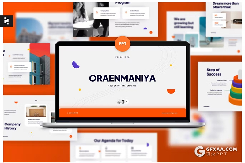 30页红橙色企业介绍团队介绍商业计划通用PPT模板 - 顶尖PPT