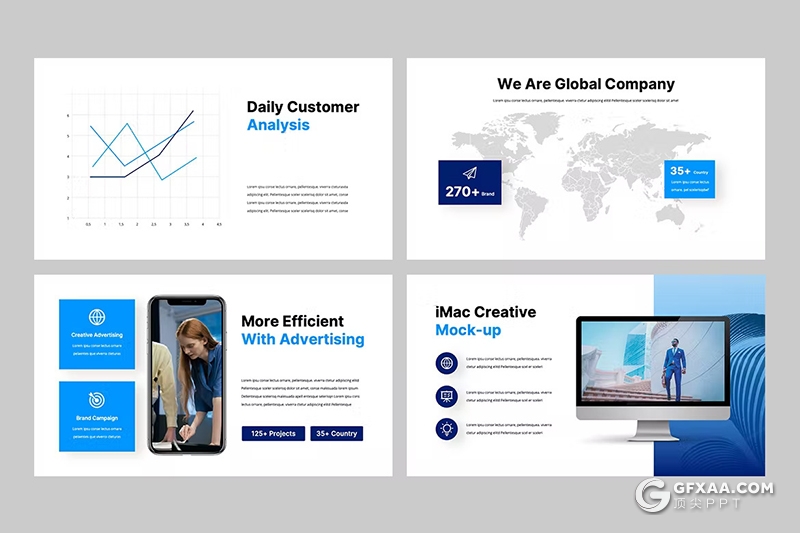 32页蓝色简约大气团队介绍商务PPT模板 - 顶尖PPT