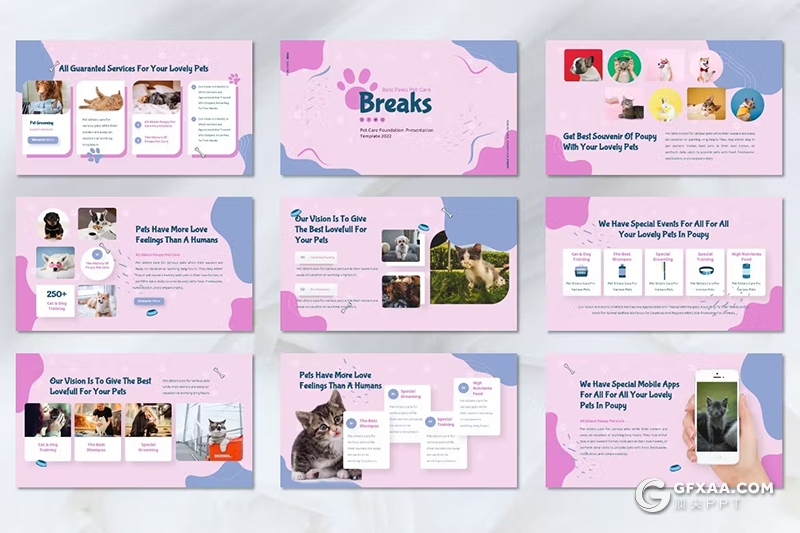 45页宠物护理宠物介绍数据分析调研总结报告PPT模板 - 顶尖PPT