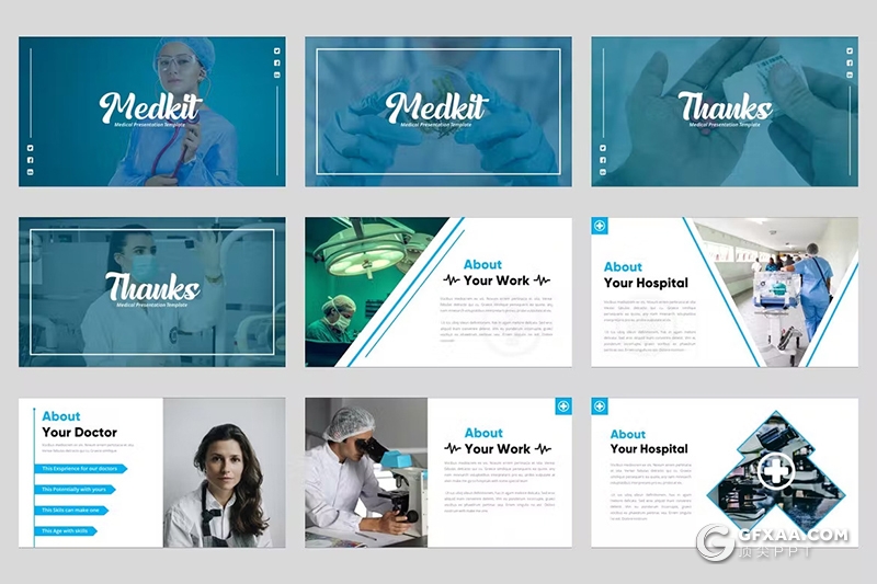 54页医疗行业研究数据分析PPT模板 - 顶尖PPT