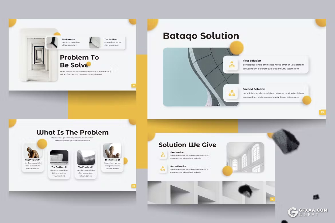 32页橙色简约大气商业计划书企业简介通用国外PPT模板 - 顶尖PPT