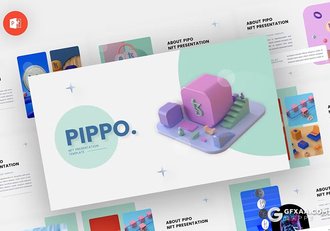 多色彩3D模型展示数据展示 PPT模板 - 顶尖PPT