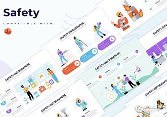 20页卡通商业安全信息图PPT模板 - 顶尖PPT