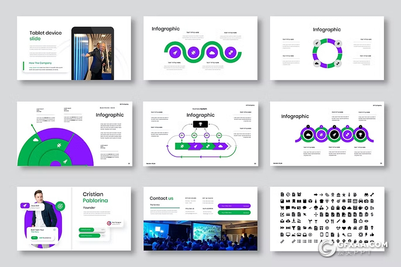 39页团队介绍商业计划书通用国外PPT模板 - 顶尖PPT