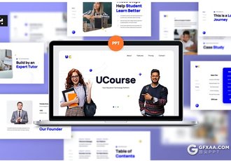 30页3款不同颜色大学教育宣传国外PPT模板 - 顶尖PPT