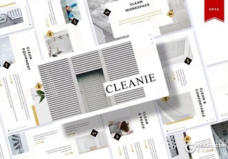 30页家政清洁服务数据分析PPT模板 - 顶尖PPT