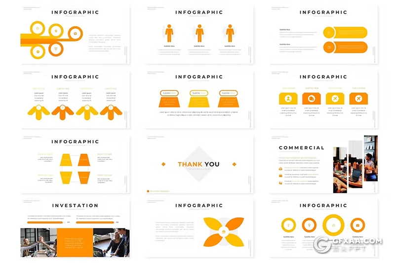 30页团队介绍商务计划国外研究汇报国外keynote模板5种配色 - 顶尖PPT