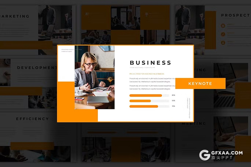 30页团队介绍商务计划国外研究汇报国外keynote模板5种配色 - 顶尖PPT