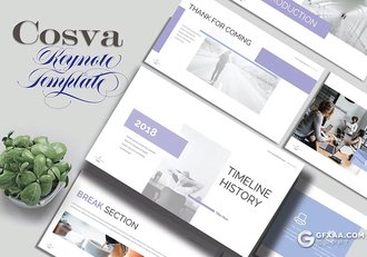 30页团队介绍商务计划国外研究汇报国外keynote模板5种配色 - 顶尖PPT