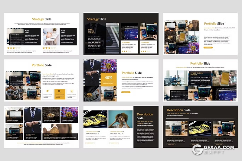 36页商务计划金融服务行业团队介绍计划总结汇报通用keynote模板 - 顶尖PPT