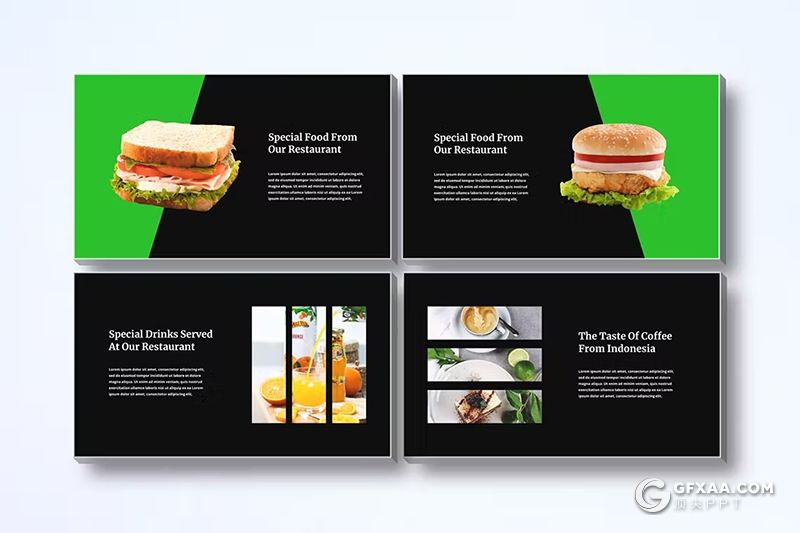 32页简约大气美食数据统计分析餐饮美食展示PPT模板 - 顶尖PPT