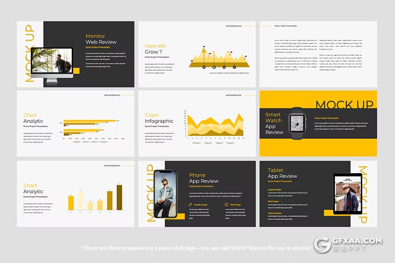 50页创意时尚摄影展示团队介绍服装展示数据分析统计国外Google Slide模板 - 顶尖PPT