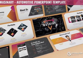 30页高端时尚汽车产品制造营销团队介绍研发国外PPT模板3种不同配色2款尺寸 - 顶尖PPT
