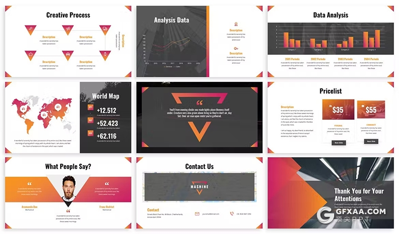 30页高端时尚汽车产品制造营销团队介绍研发国外PPT模板3种不同配色2款尺寸 - 顶尖PPT