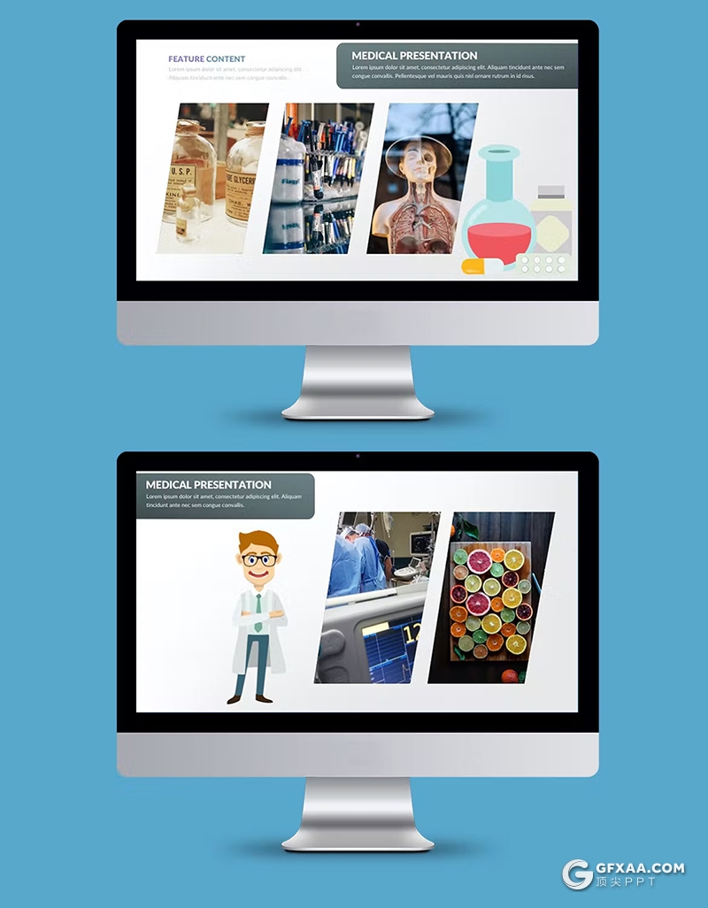 31页卡通风格医学医药研究开发国外PPT模板 - 顶尖PPT