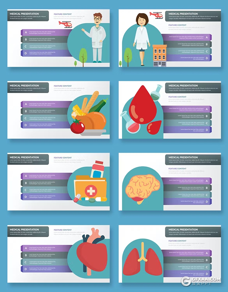31页卡通风格医学医药研究开发国外PPT模板 - 顶尖PPT