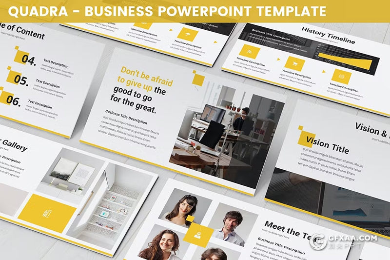 30页商务团队介绍商业计划总结商务通用国外PPT模板3种配色2款尺寸 - 顶尖PPT