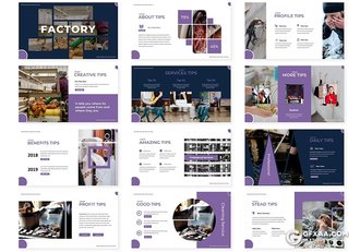 30页高端大气食品制造流程分析产品营销国外PPT模板5种配色 - 顶尖PPT