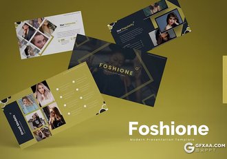 30页大气时尚摄影展示模特写真杂志风格通用keynote模板5种配色 - 顶尖PPT