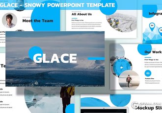 29页雪山徒步旅行滑雪项目介绍分析国外PPT模板2种配色 - 顶尖PPT