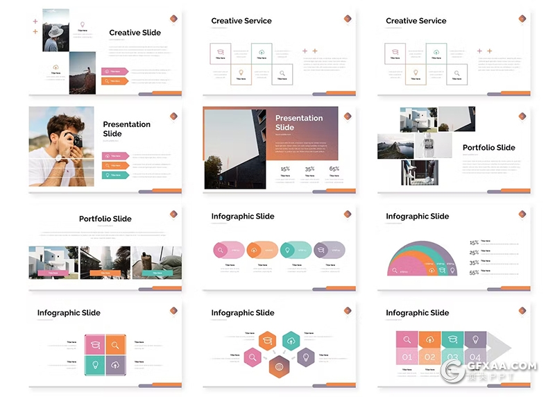 30页商业计划书团队介绍数据分析图片展示国外keynote模板5种配色 - 顶尖PPT