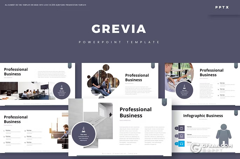 30页团队介绍商务计划书年计划总结汇报商务通用国外PPT模板5种配色 - 顶尖PPT