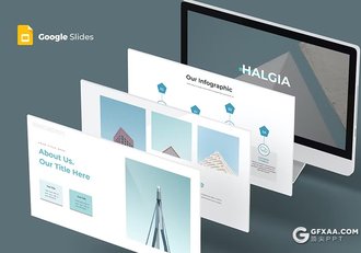 30页企业建筑工程项目展示国外GoogleSlides模板3种配色 - 顶尖PPT